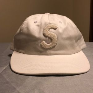 White Supreme “S” logo